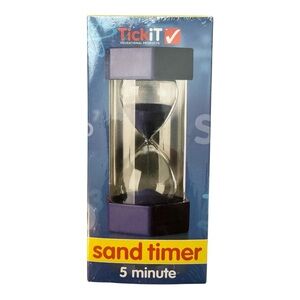 TICK IT-5 Minute 6” Sand Timer-BRAND NEW IN BOX